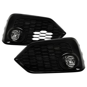 Honda Civic Hatchback Fog Light Assembly - SPYDER - OEM LED w/Switch - Clear - `16-`17