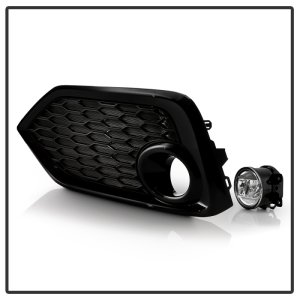 Honda Civic Hatchback Fog Light Assembly - SPYDER - OEM LED w/Switch - Clear - `16-`17