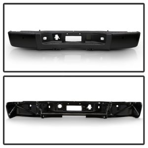 Chevrolet Silverado 1500 Bumper - Rear - SPYDER - OEM Style Steel - Black - `07-`13