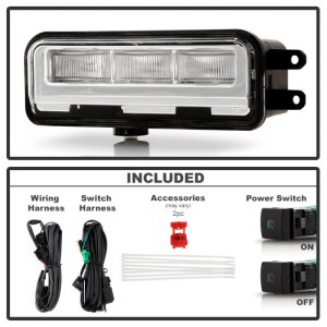 Toyota Tundra Fog Lights - SPYDER - OEM Full LED w/Switch - Clear - `22-`24 Toyota Tundra Fog Lights - SPYDER - OEM Full LED w/Switch - Clear - `22-`24