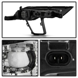 Ford Explorer Fog Lights - SPYDER - Full LED w/Switch - Clear - `18-`19