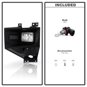 Ford F250 Fog Light - Left - SPYDER - OEM Style LED - Clear - `17-`19