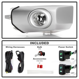 Toyota FJ Cruiser Fog Lights - SPYDER - OEM Style w/ Switch - Clear - `07-`14
