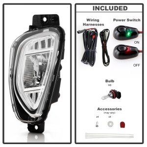 Ford Escape Fog Lights - SPYDER - OEM Style w/ Switch - Clear - `20-`22