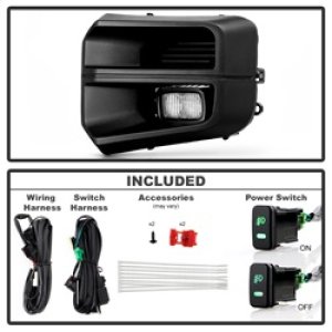 Toyota Tacoma TRD Fog Lights - SPYDER - LED - Clear - `16-`23