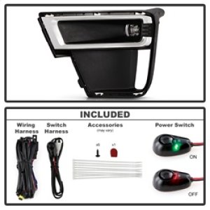 Ford Expedition Fog Lights - SPYDER - OEM Specific, LED, w/ Switch - Clear - `22-`24