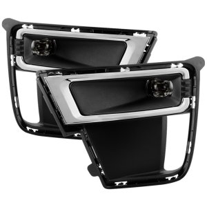 Ford Expedition Fog Lights - SPYDER - OEM Specific, LED, w/ Switch - Clear - `22-`24