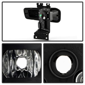 Ford F550 Fog Lights - SPYDER - OEM Halogen w/Switch - Clear - `23-`25