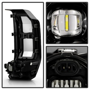 GMC Sierra 3500HD Fog Light Assembly - SPYDER - OEM Full LED w/ Switch - Clear - `24-`25