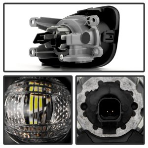 GMC Yukon AT4 Fog Lights - SPYDER - OEM Style Full LED - Clear - `21-`23