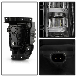 GMC Yukon Fog Lights - SPYDER - OEM Full LED + Universal Switch - Clear - `21-`23