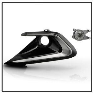 GMC Yukon XL Denali Fog Lights - SPYDER - OEM Full LED + Universal Switch - Clear - `21-`23