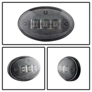 Ford Superduty F350 Fender Lights - SPYDER - LED - Clear - `99-`10