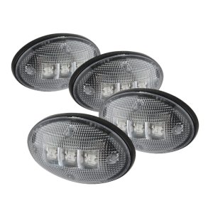 Ford Superduty F450 Fender Lights - SPYDER - LED - Clear - `99-`10