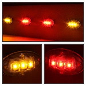 Ford Superduty F450 Fender Lights - SPYDER - LED - Clear - `99-`10