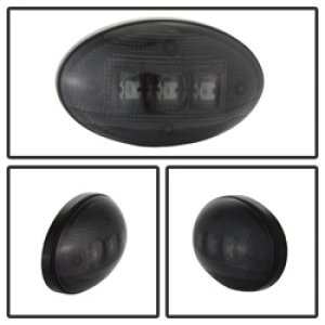 Ford Superduty F550 Fender Lights - SPYDER - xTune LED Side Fender Lights - Smoke - `99-`10