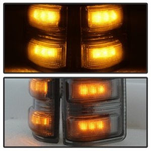 Ford F350 Mirror Signal Lens - SPYDER - Amber LED - Smoke - `08-`14