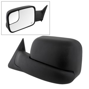 Dodge Ram Side Mirror - Left - SPYDER - xTune, Manual Extendable + Power Adjust + Heated - `98-`01