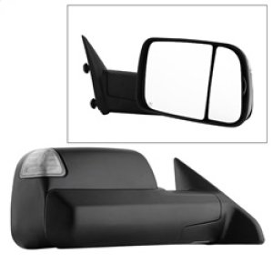 Dodge Ram 1500 Side Mirror - Right - SPYDER - Manual Extendable, Power Heated/Adjustable, LED Turn Signal - Black - `09-`10