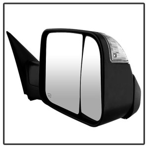 Dodge Ram 1500 Side Mirror - Right - SPYDER - Manual Extendable, Power Heated/Adjustable, LED Turn Signal - Black - `09-`10