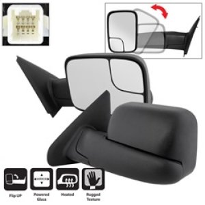 Dodge Ram 2500 Side Mirrors - Left And Right - SPYDER - Manual Extendable, Power Heated/Adjustable - `02-`09