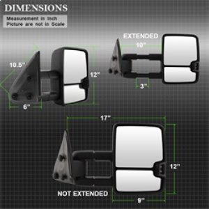 Chevrolet Silverado Side Mirrors - Left And Right - SPYDER - G2 LED Signal Telescoping - `99-`06