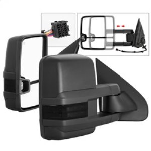 Chevrolet Silverado Side Mirrors - Left and Right - SPYDER - Heated LED Signal Telescoping - Smoke - `14-`16