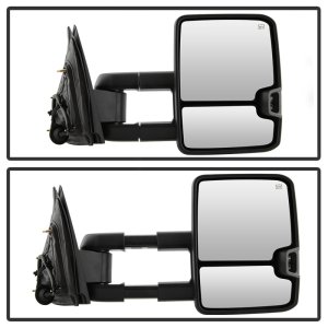 Chevrolet Silverado Side Mirrors - Left and Right - SPYDER - Heated LED Signal Telescoping - Smoke - `14-`16