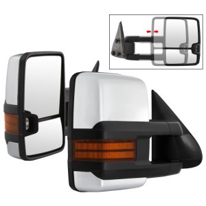 Chevrolet Silverado Side Mirror Set - SPYDER - G3 LED Signal Telescoping - Chrome - `99-`06