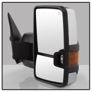 Chevrolet Silverado Side Mirrors - Left and Right - SPYDER - Heated Amber Signal Telescoping G3 - Chrome - `03-`06