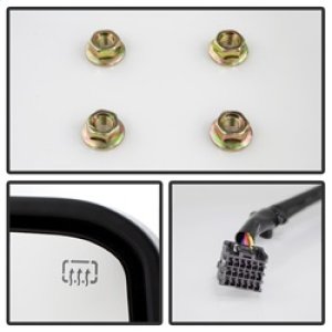 Chevrolet Silverado Side Mirrors - SPYDER - Heated Amber LED Signal G3 Power Telescoping - Chrome - `14-`16
