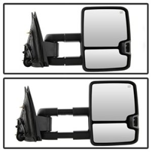 Chevrolet Silverado Side Mirrors - SPYDER - Heated Amber LED Signal G3 Power Telescoping - Chrome - `14-`16