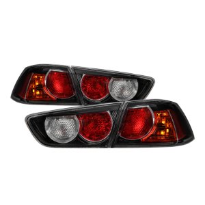 Mitsubishi Lancer Tail Lights - SPYDER - OE Style - Black - `08-`15 Mitsubishi Lancer Tail Lights - SPYDER - OE Style - Black - `08-`15