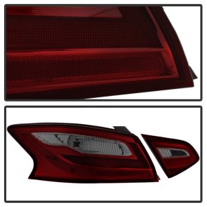 Nissan Altima Tail Lights - SPYDER - xTune - Red Smoke - `16-`18