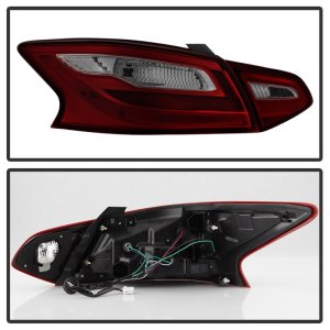 Nissan Altima Tail Lights - SPYDER - xTune - Red Smoke - `16-`18