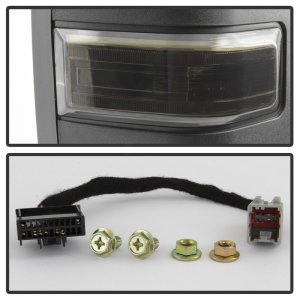 Ford F-150 Side Mirrors - SPYDER - Heated LED Telescoping - Smoke - `15-`17