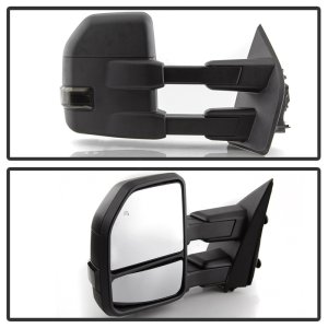 Ford F-150 Side Mirrors - SPYDER - Heated LED Telescoping - Smoke - `15-`17