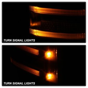 Ford Super Duty Side Mirrors - SPYDER - Heated LED Signal - Smoke - `99-`07