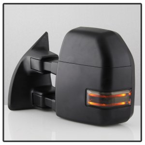 Ford Super Duty Side Mirrors - SPYDER - Heated LED Signal - Smoke - `99-`07