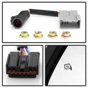 Ford Super Duty Side Mirrors - SPYDER - Heated LED Signal - Smoke - `99-`07