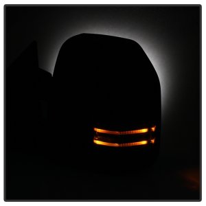 Ford Super Duty Side Mirrors - SPYDER - Heated LED Signal - Smoke - `99-`07