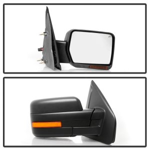 Ford F-150 Side Mirrors - SPYDER - Heated Sequential LED Signal - Amber - `07-`14