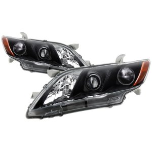 Toyota Camry Headlights - SPYDER - Halogen OEM - Black - `07-`09 Toyota Camry Headlights - SPYDER - Halogen OEM - Black - `07-`09