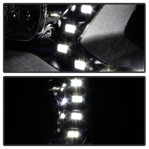 Volkswagen Tiguan Headlights - SPYDER - DRL LED Projector - Chrome - `12-`17