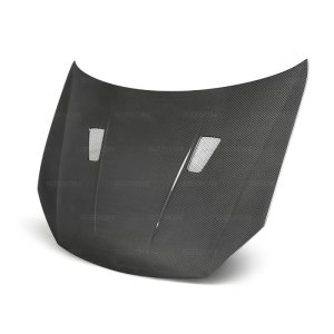 Volkswagen Golf Hood - Seibon - TM Carbon Fiber, Shaved Emblem - `10-`14