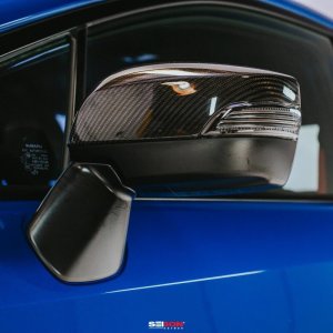 Subaru WRX STI Mirror Caps - Seibon - Carbon Fiber - `15-`20