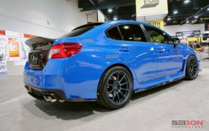 Subaru WRX Rear Lip - Seibon - MB-Style - Carbon Fiber - `15-`18 Subaru WRX Rear Lip - Seibon - MB-Style - Carbon Fiber - `15-`18