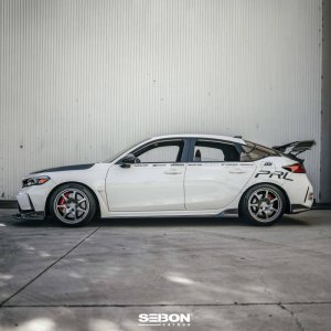 Honda Civic Type R Side Skirts - Seibon - MB-Style Carbon Fiber - `23-`27