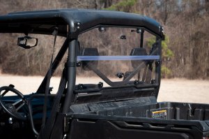 Can-Am Defender Rear Windshield - Seizmik - Folding Polycarbonate - `16-`23 Can-Am Defender Rear Windshield - Seizmik - Folding Polycarbonate - `16-`23