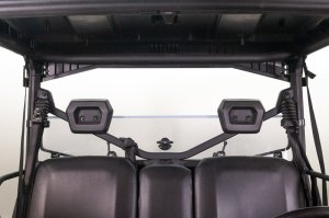 Can-Am Defender Rear Windshield - Seizmik - Folding Polycarbonate - `16-`23 Can-Am Defender Rear Windshield - Seizmik - Folding Polycarbonate - `16-`23